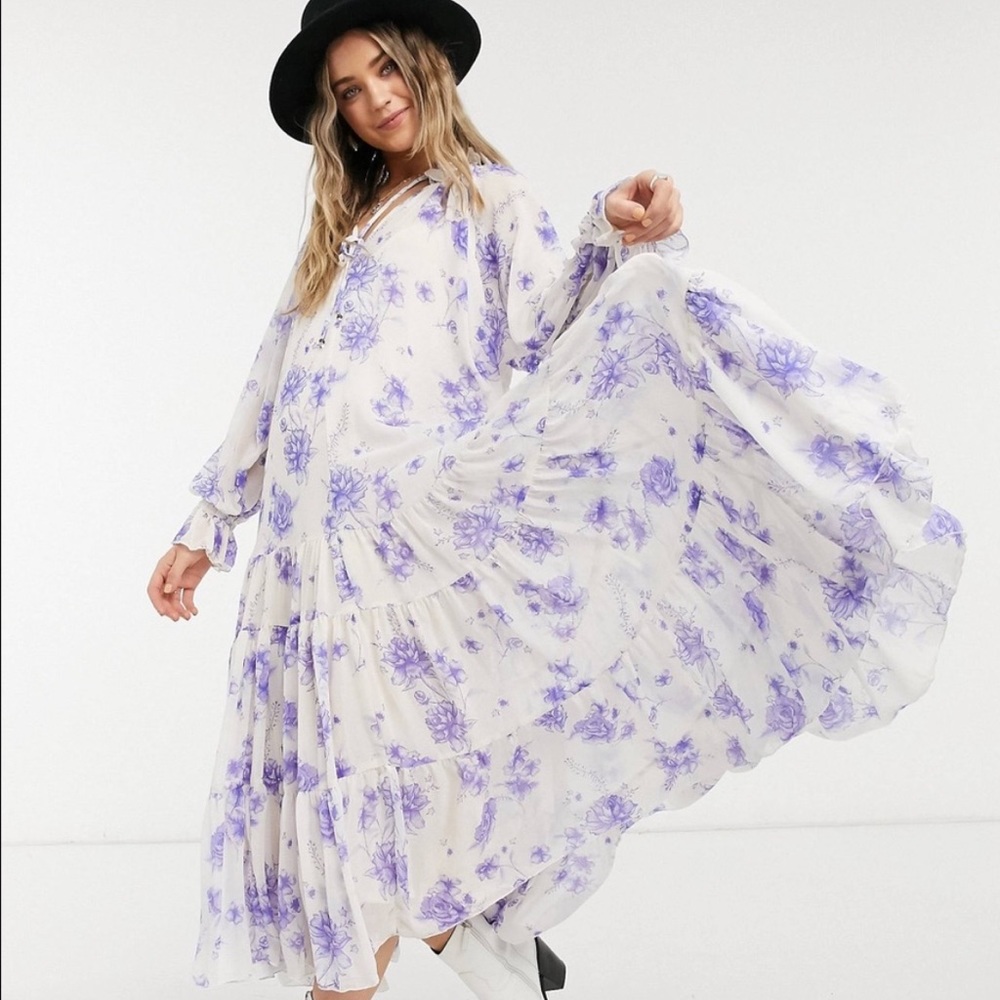 NWT Free People Feeling Groovy Floral
Maxi Dress Size Small